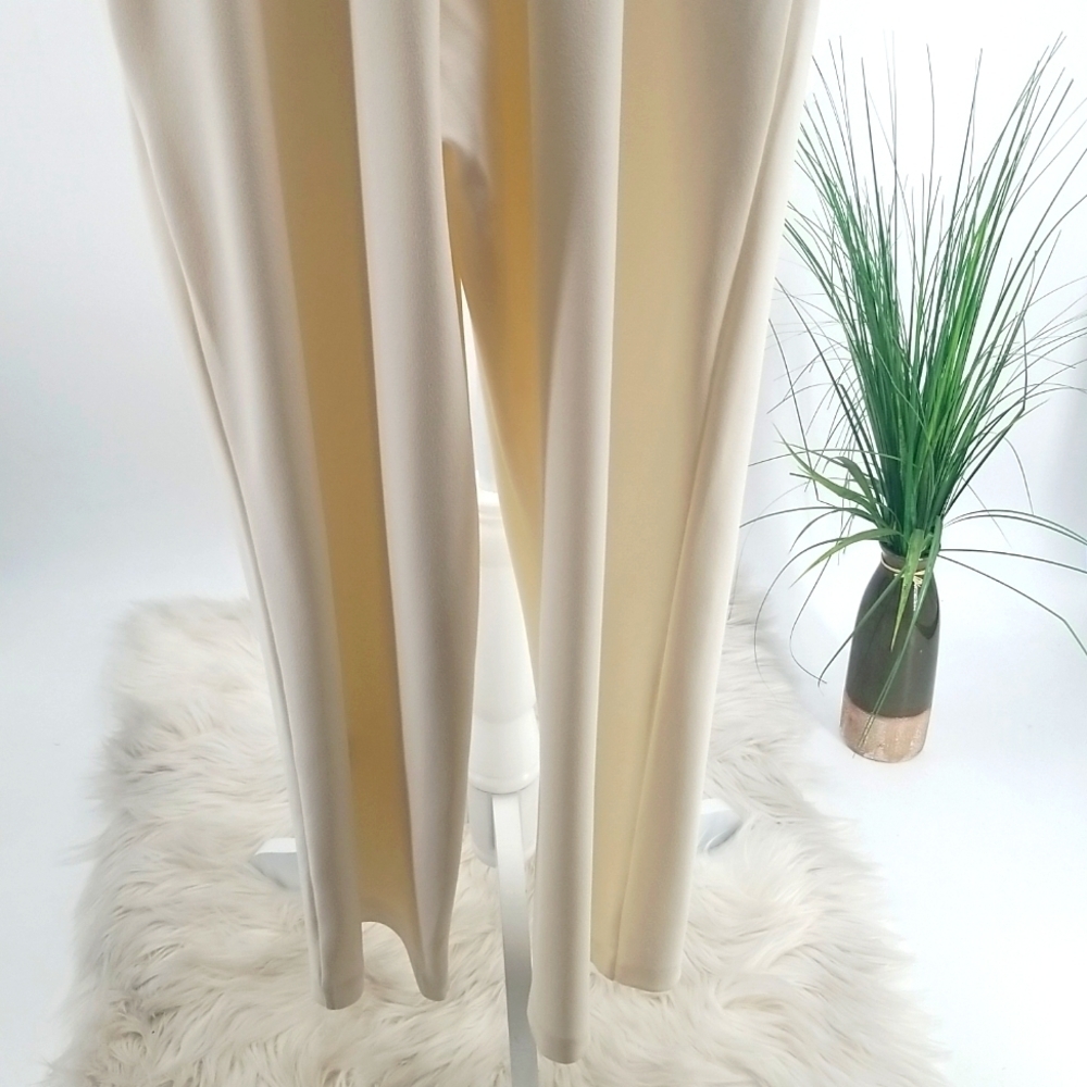 Express Cream Jumpsuit Lace Top Spaghetti Straps & Pockets Jumpsuit - Picture 11 of 15